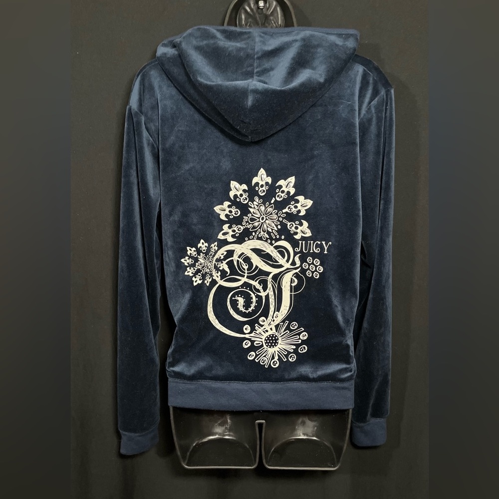 Juicy couture navy blue zip up - Picture 3 of 6